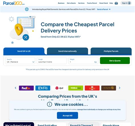 parcel 2 go customer service.